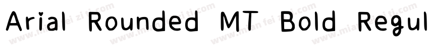 Arial Rounded MT Bold Regular字体转换